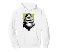 Gorilla Face Art Animal Lover Motif Jungle Cool Men Women Pullover Hoodie