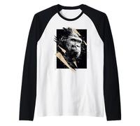 Gorilla Face Art Animal Lover Motif Jungle Cool Men Women Raglan Baseball Tee