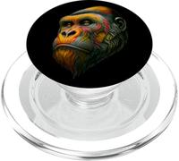 Gorilla Face Cool Colour Primate Wild Animal PopSockets PopGrip for MagSafe