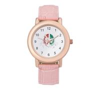 Gorilla Face Italian Flag Leather Fashion Women Watch Simplicity Round Wristwatch Easy Reader Ladies Watches