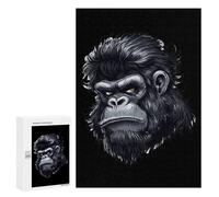 Gorilla Face Jigsaw Puzzles for Adults 300 PCS Wooden Puzzles Unique Puzzle Gifts