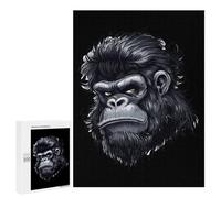 Gorilla Face Jigsaw Puzzles for Adults 500 PCS Wooden Puzzles Unique Puzzle Gifts
