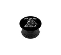 Gorilla Face Monkey Angry Growling Scary Silverback Gorilla PopSockets Adhesive PopGrip