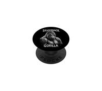 Gorilla Face Monkey Angry Growling Scary Silverback Gorilla PopSockets Adhesive PopGrip