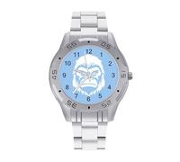 Gorilla Face Watch Simple Wrist Watch Stainless Steel Band Analog Quartz Watches for Women Men