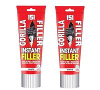 Gorilla Filler Cracks Ready Mixed Remover for Interior & Exterior - Flexible, Quick Drying, White Finish - 300 gram Tube (Gorilla Instant Filler Tube, 2)