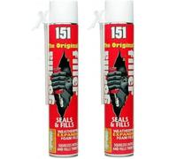 Gorilla Filler Weatherproof Expanding Foam - Versatile, High-Expansion Foam for Gaps, Cracks, and Holes - Indoor & Outdoor Use - 500ml or 750ml (12, Foam Filler 750ml)