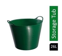 Red Gorilla Medium Flexible Tubs - Green - 26 litre