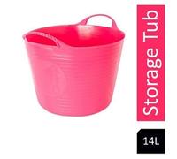 Red Gorilla Small Flexible Tubs - Pink - 14 litre