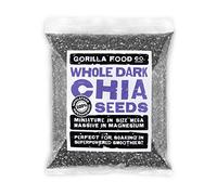 Gorilla Food Co. Chia Seeds - 200g | Dark (Black) | Whole | Raw | Non-GMO