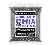 Gorilla Food Co. Chia Seeds - 400g | Dark (Black) | Whole | Raw | Non-GMO