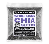 Gorilla Food Co. Chia Seeds - 800g | Dark (Black) | Whole | Raw | Non-GMO