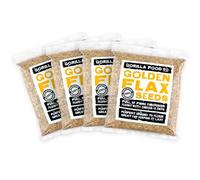 Gorilla Food Co. Golden Flax Seeds (Linseeds) - 3.2kg (4 x 800g)
