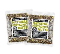 Gorilla Food Co. Pistachio Nuts (Kernels) - 1.6kg (2 x 800g) | Whole | Raw | Unsalted | Shelled