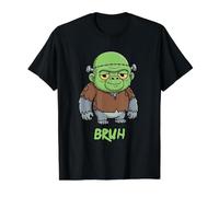 Gorilla Frankenstein Bruh Halloween Value Graphic T-Shirt, Men, Black, S