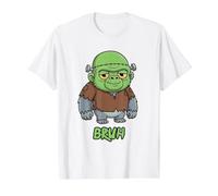 Gorilla Frankenstein Bruh Halloween Value Graphic T-Shirt, Men, White, M