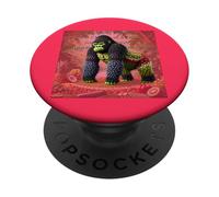 Gorilla Fruit Art - Protecting Wildlife One Choice at a Time PopSockets Adhesive PopGrip