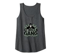 Gorilla Gang: Fierce Primate Crew for Nature Lovers Tank Top, Women, Dark Heather Grey, S