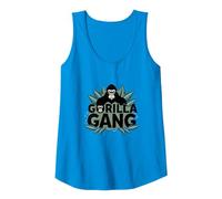Gorilla Gang: Fierce Primate Crew for Nature Lovers Tank Top, Women, Sapphire, S