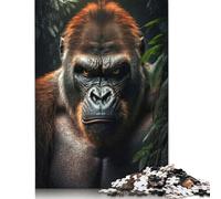 Gorilla Generative AI Jigsaw Puzzles for Adults Kids. 1000 Pieces Great Challenge Toy Educational Game Home Decoration for Adults& Kids Age 14 Years Up 1000pcs (38x26cm)