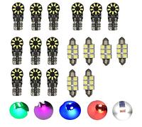 Gorilla Glow - Interior Full LED Bulb Light Kit White Blue Red Green Pink Purple compatible with BMW 5 SERIES E39 1995-2004 E39 saloon (Pink/Purple)