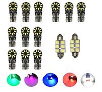 Gorilla Glow - Interior Full LED Bulb Light Kit White Blue Red Green Pink Purple compatible with BMW E46 3 SERIES 1998-2005 (Pink/Purple)