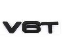 Gorilla Glow Metal V6T Black Side Wing Badge Logo Boot Emblem Sticker A4/A5/A6/A7/S3/S4/S5/Q5/Q7/S6