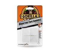 Gorilla Mounting Tape Squares Clear (24 Pack)