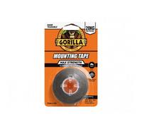 Gorilla Glue Max Strength Indoor Mounting Tape 25mm X 1.5M Black Multi Colour (One Size)