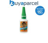 Gorilla Glue Super Glue 4044401 Superglue Gel 15g No Mess Easy to Apply GRGSGG15