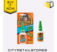 Gorilla Glue Super Glue Impact Tough Fast Dry Strong Adhesive Glue/Gel 15g