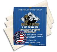 Gorilla Gold Grip Enhancer Tacky Towel - USA-Made Chalkless Competition-Approved Formula for Tennis, Golf, Softball and More - Versatile Multi-Sport Moisture Control for Sweaty Hands (Pack of 3)