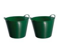 Red Gorilla Medium Flexible Tubs - Green - 26 litre