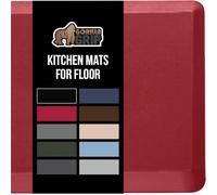 Gorilla Grip Anti Fatigue Standing Desk Mat, Thick Cushioned Kitchen Floor Mats, Washable, Stain Resistant, Supportive Comfort Padded Rug, Large Ergonomic Office Antifatigue Runner Pad, 39x20, Red