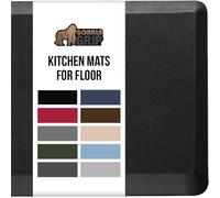 Gorilla Grip Anti Fatigue Standing Desk Mat, Thick Cushioned Kitchen Floor Mats, Washable, Stain Resistant, Supportive Comfort Padded Rug, Large Ergonomic Office Antifatigue Runner Pad, 39x20, Black