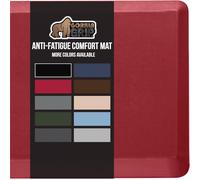 Gorilla Grip Anti Fatigue Standing Desk Mat, Thick Cushioned Kitchen Floor Mats, Washable, Stain Resistant, Supportive Comfort Padded Rug, Large Ergonomic Office Antifatigue Runner Pad, 39x20, Red