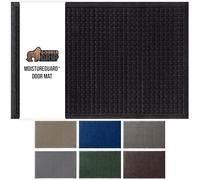 GORILLA GRIP Front Door Mat, Indoor Outdoor Ultra Absorbent Moisture Guard Doormat, Absorbs Up to 1.7 Cups of Water, Stain and Fade Resistant, Rubber Backing Doormats, Captures Dirt, 29x17 Black