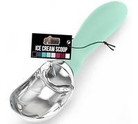 GORILLA GRIP® Heavy Duty Ice Cream Scoop, Professional Scooper, Mint | BPA-Free, Dishwasher Safe, Comfortable Zinc Alloy Handle, Easily Scoops Hard Gelato, Sorbet, Cookie Dough, Melon, Round Cones
