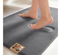 GORILLA GRIP® Memory Foam Bath Rug for Bathroom, 36x24 Graphite Gray