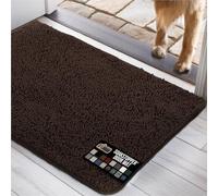 Gorilla Grip Original Indoor Durable Chenille Doormat, Large (36x24) Absorbent, Machine Washable Inside Mats, Low-Profile Rug Doormats for Entry, Back Door, Mud Room, High Traffic Areas (Brown)
