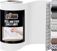 Gorilla Grip Peel and Stick Paper, Removable Cover for Books, Shelves, Countertops, Drawers, Cabinets and Crafts, Easy Install Kitchen Decor, Shelf, Cabinet Liners, 11.8 in x 10 FT Bright White