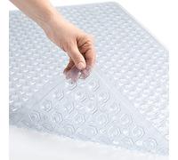 GORILLA GRIP Rectangle (35-Inch-by-16-Inch) Non-Slip Machine Washable Bath Mat, Clear