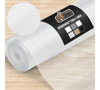 Gorilla Grip Ribbed Top Drawer and Shelf Liner, Non Adhesive Waterproof Roll, Durable and Strong Plastic Grip Liners for Drawers, Shelves, Kitchen Cabinets, Storage and Desks, 24 Inch x 30 FT, Clear