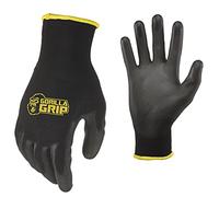 Gorilla Grip Slip Resistant Work Gloves 5 Pack, Medium