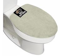GORILLA GRIP Thick Memory Foam Bathroom Toilet Lid Seat Cover, Soft Velvet Topside, Machine Wash, Plush Cushioned Covers Fits Most Size Lids, Decorative Bath Room Accessories, 19.5x18.5, Sage