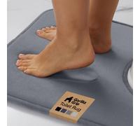 GORILLA GRIP® Thick Memory Foam Toilet Mat for Bathroom Square Shape Washable Soft Absorbent Velvet Top Machine Washable Padded Luxury Rugs for Bathroom 57