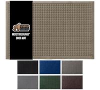 Gorilla Grip Ultra Absorbent Moisture Guard Doormat, Absorbs Up to 1.7 Cups of Water, Stain and Fade Resistant, Spiked Rubber Backing, All Weather Mats Capture Dirt, Indoor Outdoor, 29x17, Beige