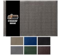 Gorilla Grip Ultra Absorbent Moisture Guard Doormat, Absorbs Up to 6 Cups of Water, Stain and Fade Resistant, Spiked Rubber Backing, All Weather Mats Capture Dirt, Indoor Outdoor, 47x35, Charcoal