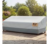 GORILLA GRIP Waterproof Large Outdoor Patio Sofa Cover, 90 Inch, Adjustable Furniture Covers Sets for Winter, Keep Cushions Dry, Protects from Sun, Snow, Rain, Windproof, UV Coated, 1 Pack