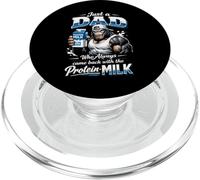 Gorilla Gym Dad Who Always Came Back with The Protein Milk PopSockets PopGrip for MagSafe